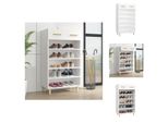 Vidaxl Scarpiera Bianca 60X35X105 Cm In Legno - Portascarpe E Armadietti