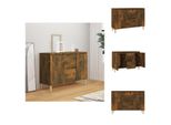Vidaxl Credenza Rovere Fumé 103,5X35X70 Cm Materiale Legno - Credenze