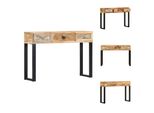 Vidaxl Consolle 110 X 30 X 76 Cm In Legno Massiccio Di Mango - Tavolini