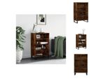 Vidaxl Credenza Rovere Fumé 57X35X90 Cm Materiale A Base Di Legno - Credenze
