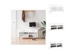 Vidaxl Panca Per Scarpe Bianca Lucida 102X35X55 Cm In Legno - Scarpiere E Armadietti