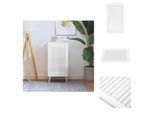 Vidaxl Armadio A Doghe Bianco 69X39,4 Cm In Legno Di Pino Massiccio - Porte Per Armadi