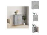 Vidaxl Credenza Grigio Cemento 69,5X34X90 Cm In Legno - Credenze