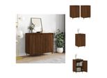 Vidaxl Credenze 2 Pz. Aspetto Rovere Marrone 40X35X70 Cm Materiale A Base Di Legno - Credenze