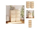 Vidaxl Credenze 2 Pezzi 32X34X75 Cm In Legno Di Pino Massiccio - Credenze