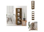 Vidaxl Libreria/Divisorio In Rovere Fumé 40X30X135 Cm - Librerie E Scaffali