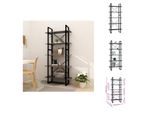 Vidaxl Libreria 5 Scomparti Grigia 80X30X175 Cm In Legno - Librerie E Scaffalature