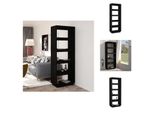 Vidaxl Libreria/Divisorio Nero 60X35X167 Cm In Legno Di Pino Massiccio - Librerie E Scaffalature