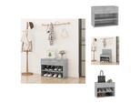 Vidaxl Panca Per Scarpe In Cemento Grigio 60X30X45 Cm In Legno - Scarpiere E Armadietti