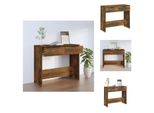 Vidaxl Tavolo Consolle Rovere Fumé 90X36X75 Cm Materiale A Base Di Legno - Tavoli Laterali