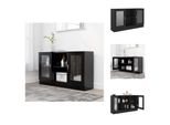 Vidaxl Vetrina Nera 120X30,5X70 Cm In Legno - Credenze