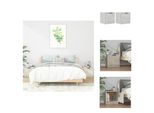 Vidaxl Comodini 2 Pz. Grigio Cemento 40X39X40 Cm - Comodini