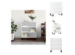 Vidaxl Credenza Bianca Lucida 57X35X70 Cm In Materiale Ligneo - Credenze