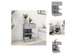 Vidaxl Comodino Grigio Cemento 40X35X65 Cm Materiale A Base Di Legno - Comodini