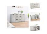 Vidaxl Credenze 2 Pz. Grigio Cemento 60X30X70 Cm Materiale A Base Di Legno - Credenze