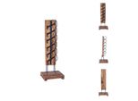 Vidaxl Portabottiglie Per 6 Bottiglie 35X35X100 Cm In Legno Massiccio Teak - Portabottiglie