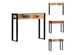 Vidaxl Tavolino 90 X 30 X 75 Cm In Legno Massiccio Di Mango - Tavolini