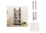 Vidaxl Libreria 5 Scomparti Bianca 80X30X175 Cm In Legno Di Pino Massiccio - Librerie E Scaffalature