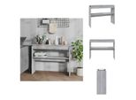Vidaxl Consolle Grigio Sonoma 102X30X80 Cm In Legno - Tavoli Laterali