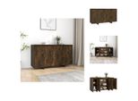 Vidaxl Credenza Rovere Fumé 135X41X75 Cm Materiale A Base Di Legno - Credenze