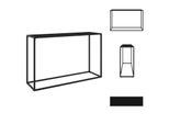 Vidaxl Consolle Nera 120X35X75 Cm In Vetro Temperato - Tavoli Laterali