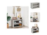 Vidaxl Portascarpe Grigio Cemento 75X35X45 Cm In Legno - Portascarpe E Armadietti