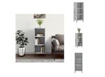 Vidaxl Credenza Grigio Cemento 34,5X32,5X90 Cm Materiale Legno - Credenze