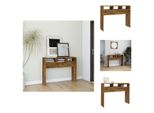 Vidaxl Tavolo Consolle Rovere Fumé 105X30X80 Cm Materiale A Base Di Legno - Tavolini