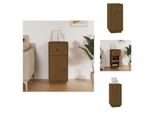 Vidaxl Credenza Marrone Miele 34X40X75 Cm In Legno Di Pino Massiccio - Credenze