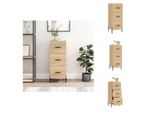 Vidaxl Credenza Rovere Sonoma 34,5X34X90 Cm Materiale A Base Di Legno - Credenze