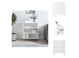 Vidaxl Credenza Bianca Lucida 57X35X70 Cm In Materiale Ligneo - Credenze