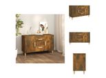 Vidaxl Credenza Rovere Fumé 100X36X60 Cm Materiale A Base Di Legno - Credenze