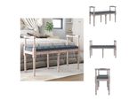 Vidaxl Panca Grigio Scuro 110X40X70 Cm In Velluto - Panche