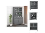 Vidaxl Credenza Top Molde Grey 90X35X100 Cm Pino Massiccio - Credenze