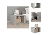 Vidaxl Comodino Grigio Cemento 57X55X36 Cm Materiale A Base Di Legno - Comodini