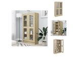 Vidaxl Vetrina In Rovere Sonoma 82,5X30,5X150 Cm Materiale A Base Di Legno - Librerie E Scaffali