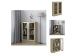 Vidaxl Vetrina Rovere Sonoma 82,5X30,5X115 Cm Materiale Legno - Librerie E Scaffalature