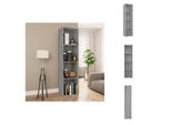 Vidaxl Libreria/Tv Grigio Sonoma 36X30X143 Cm Materiale A Base Di Legno - Librerie E Librerie
