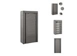 Vidaxl Scarpiera Con Coperchio Grigio 58 X 28 X 106 Cm In Tessuto - Scarpiere E Armadietti