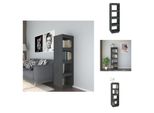 Vidaxl Libreria/Divisorio Grigio 40X35X135 Cm In Legno Di Pino Massiccio - Librerie E Scaffali
