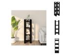 Vidaxl Libreria/Divisorio Nero 41X35X125 Cm In Legno Di Pino Massiccio - Librerie E Scaffali
