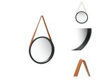 Vidaxl Specchio Da Parete Con Cintura 40 Cm Nero - Specchio