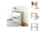 Vidaxl Scarpiera Con 2 Scomparti A Specchio Effetto Rovere 63X17X67 Cm - Scarpiere E Armadietti