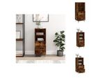 Vidaxl Credenza Rovere Affumicato 34,5X34X90 Cm Materiale Legno - Credenze