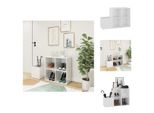 Vidaxl Scarpiera Da Corridoio Bianco Lucido 105X35,5X70 Cm In Legno - Scarpiere E Armadietti