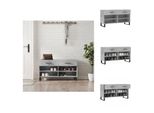 Vidaxl Panca Per Scarpe In Cemento Grigio 102X35X55 Cm Materiale A Base Di Legno - Scarpiere E Armadietti