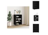 Vidaxl Credenza Nera 57X35X90 Cm In Materiale Ligneo - Credenze