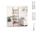 Vidaxl Scaffale A 5 Ripiani Marrone Scuro E Nero 64X34X185,5 Cm - Librerie E Scaffali