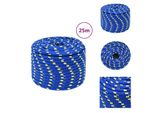 Vidaxl Corda Da Barca Blu 12 Mm 25 M In Polipropilene - Corde