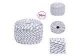 Vidaxl Corda Da Barca Bianca 6 Mm 50 M In Polipropilene - Corde